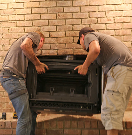 wood fireplace install in jefferson city tn