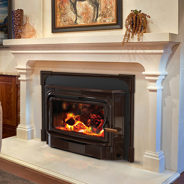 Efficient Fireplace Insert Pellet, How To Frame A Gas Fireplace Insert
